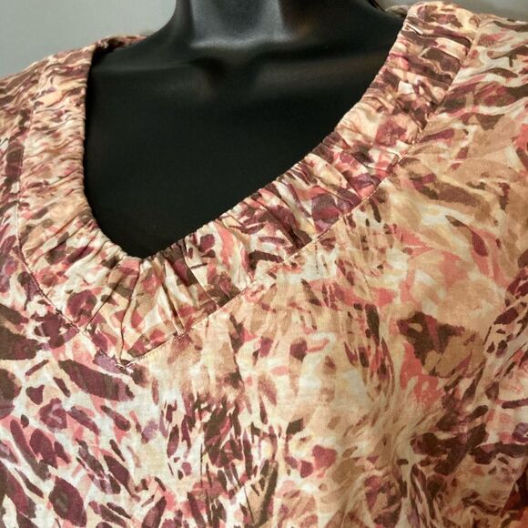 Liz Claiborne Multicolor Patterned Blouse - Picture 2 of 4
